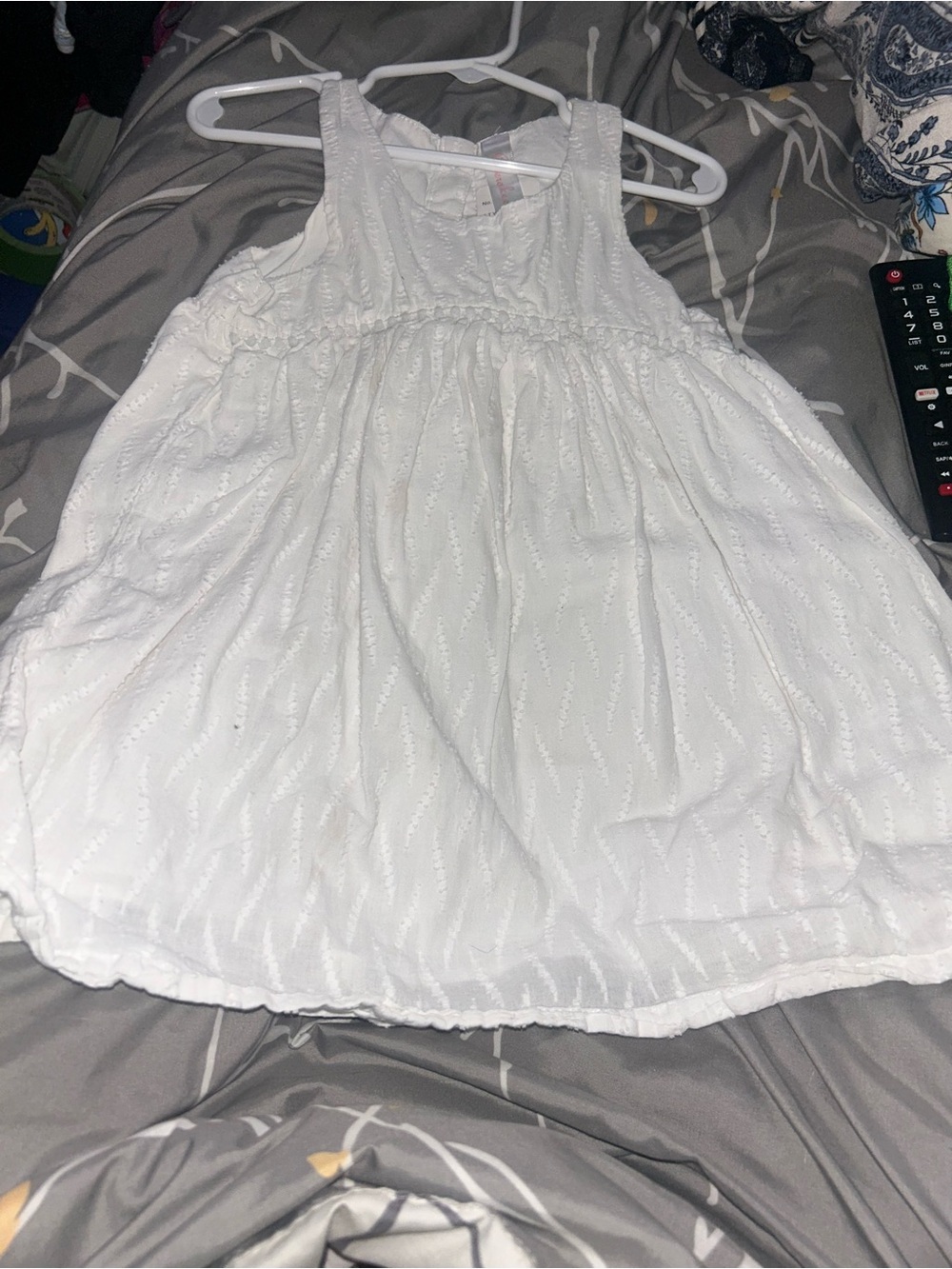 🍄3 for $10🍄 Cherokee White Eyelet Dress with Satin Tag